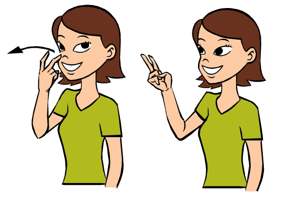 how to say i see you in sign language