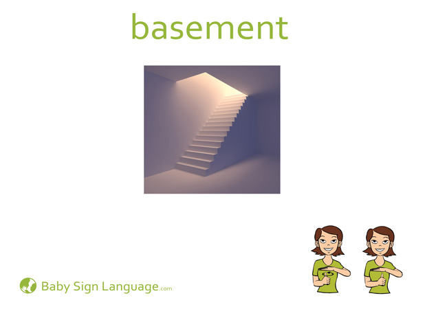 Basement Baby Sign Language Flash card