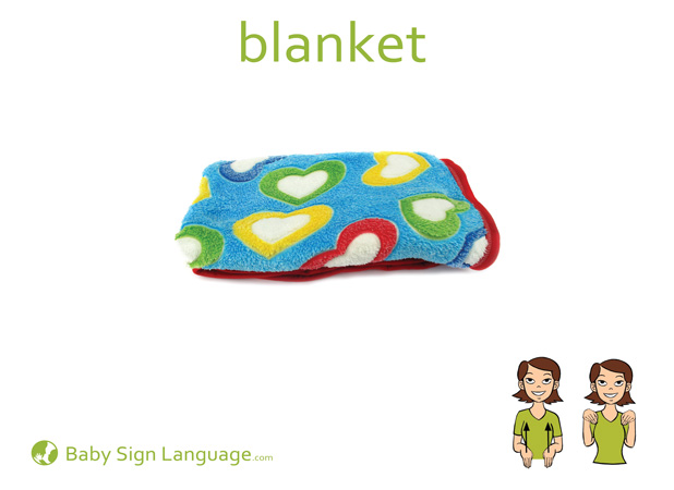 Blanket Baby Sign Language Flash card