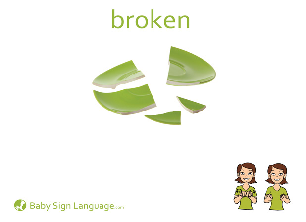 Broken Baby Sign Language Flash card