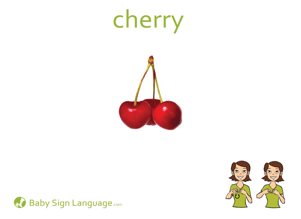 Cherry Baby Sign Language Flash card