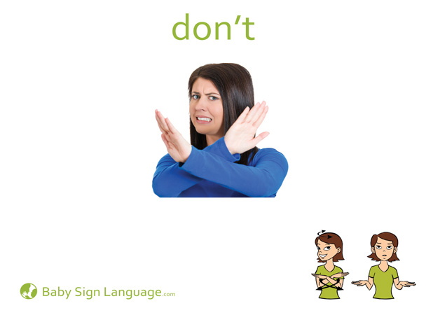 how do you say won t in sign language