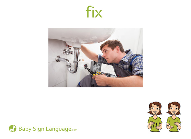 Fix Baby Sign Language Flash card