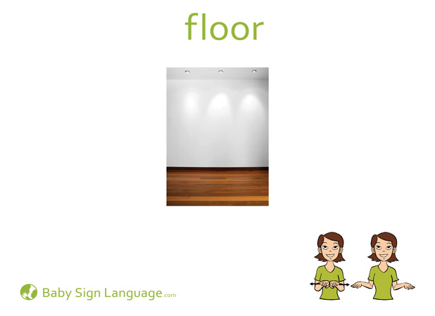 Floor Baby Sign Language Flash card