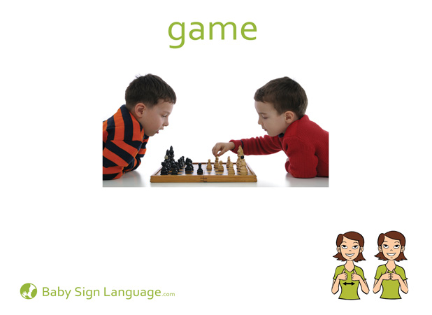 Game Baby Sign Language Flash card