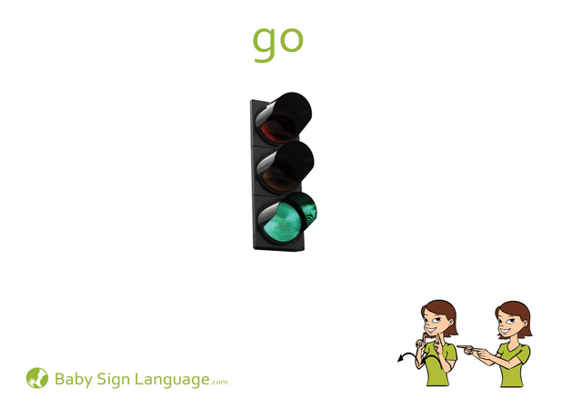 Go Baby Sign Language Flash card
