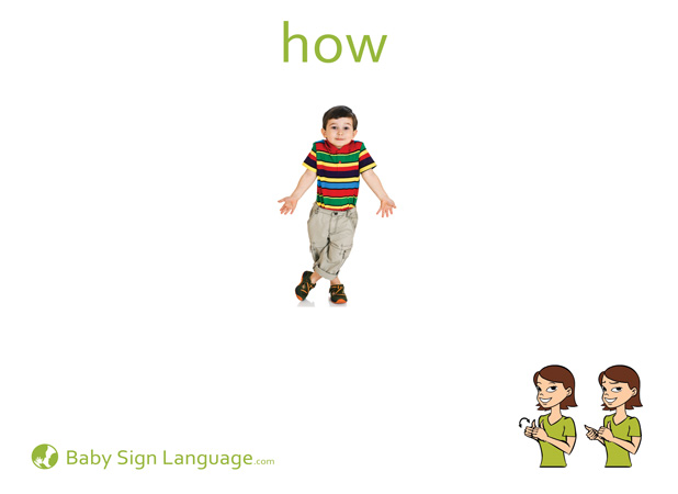 How Baby Sign Language Flash card