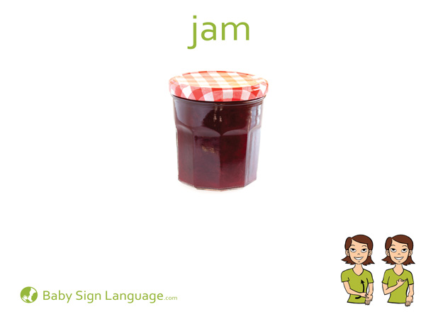 Jam Baby Sign Language Flash card