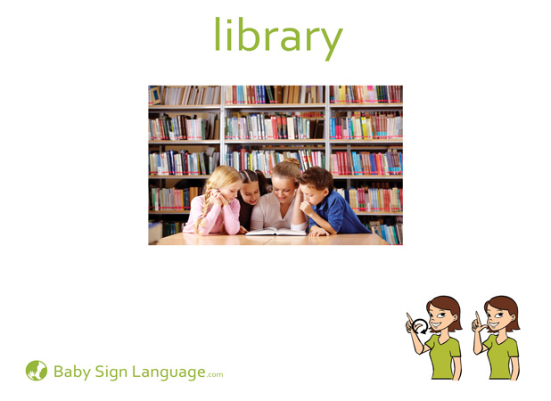 Library Baby Sign Language Flash card