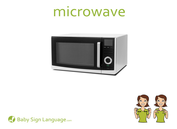 Microwave Baby Sign Language Flash card