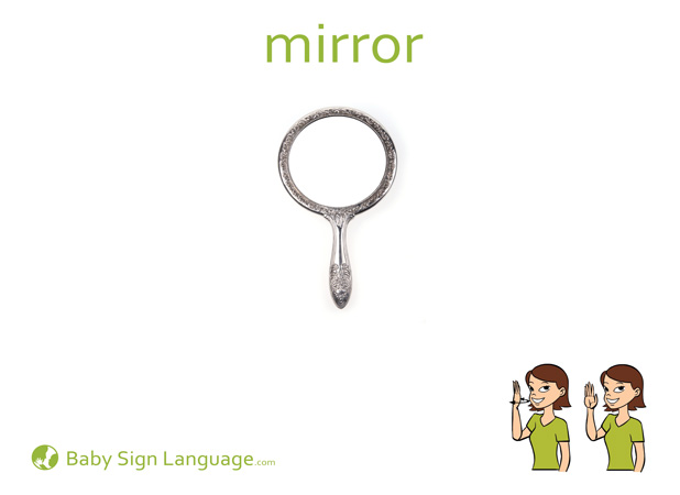 Mirror Baby Sign Language Flash card