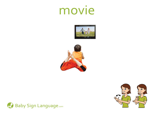 Movie Baby Sign Language Flash card