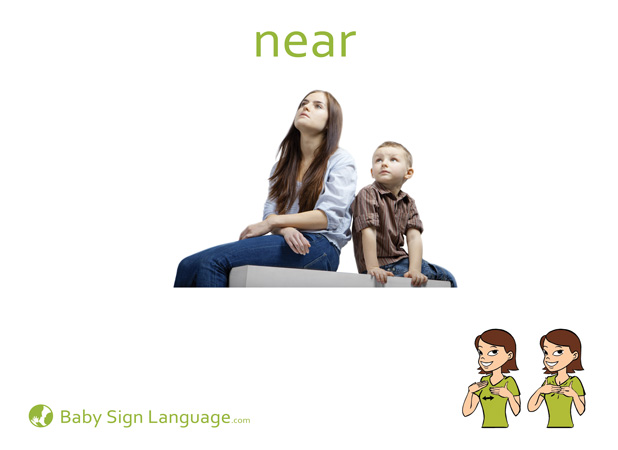 Near Baby Sign Language Flash card