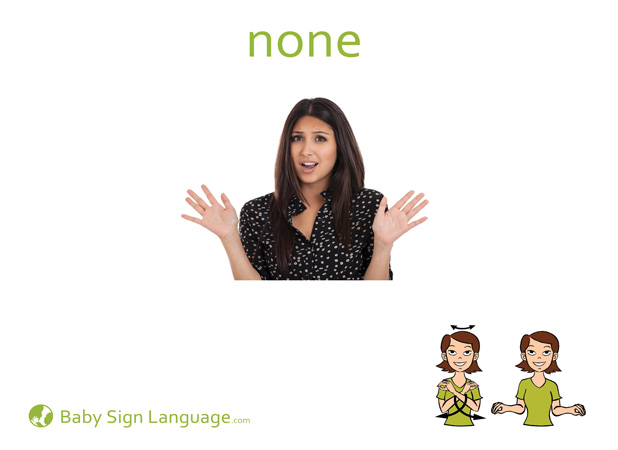 None Baby Sign Language Flash card