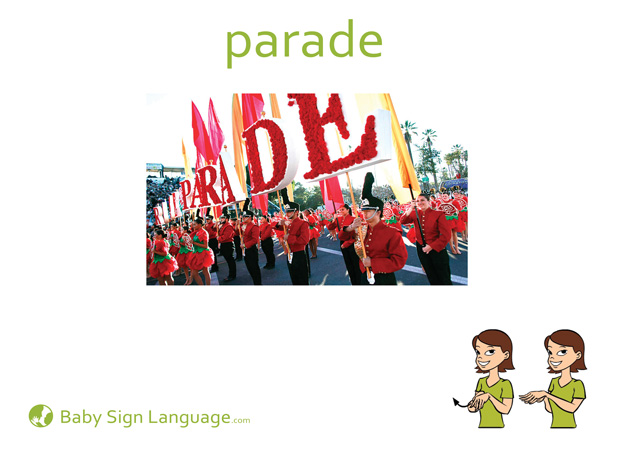 Parade Baby Sign Language Flash card