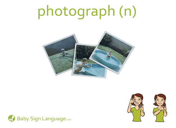 Photograph Baby Sign Language Flash card