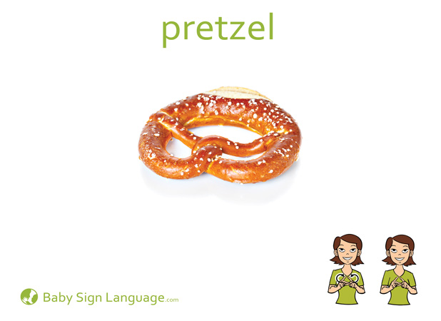 Pretzel Baby Sign Language Flash card