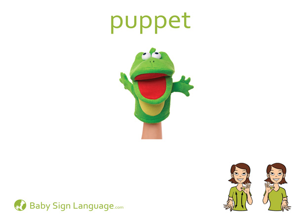 Puppet Baby Sign Language Flash card