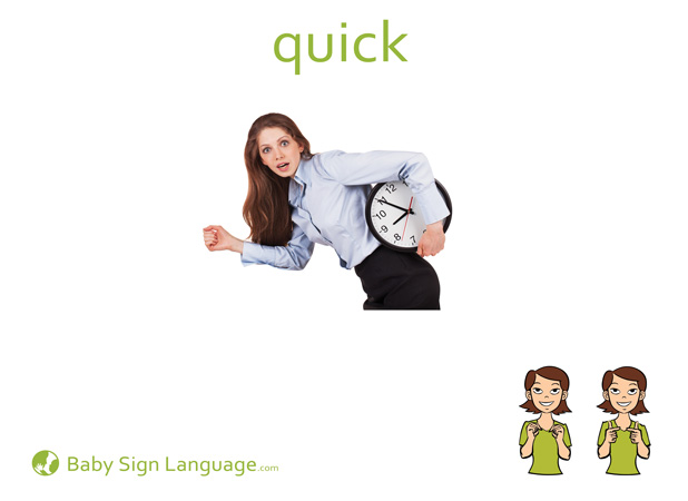 Quick Baby Sign Language Flash card