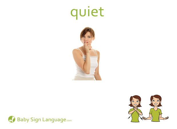 be quiet sign for kids