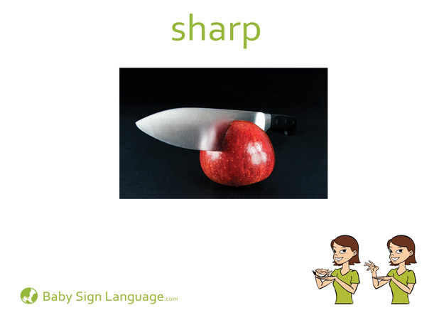 Sharp Baby Sign Language Flash card