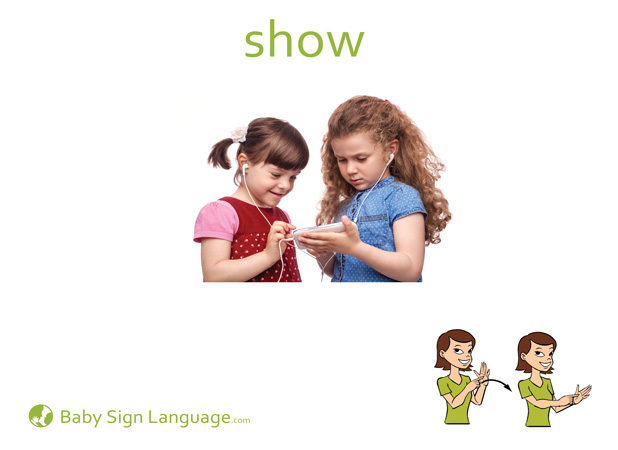 Show Baby Sign Language Flash card