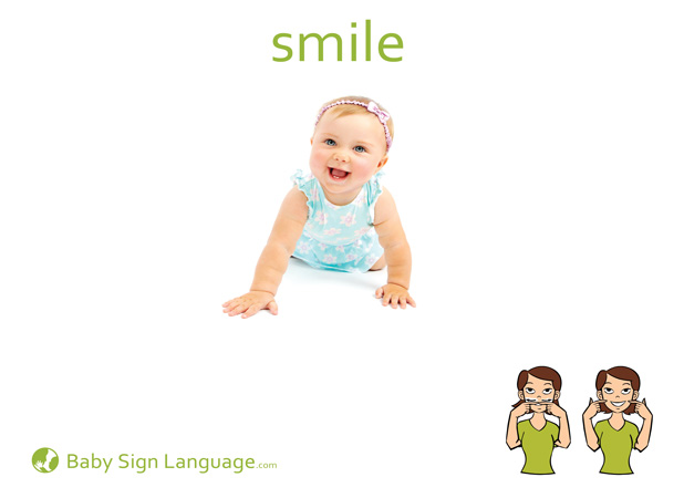 Smile Baby Sign Language Flash card