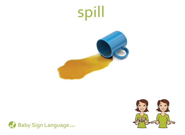 Spill Baby Sign Language Flash card
