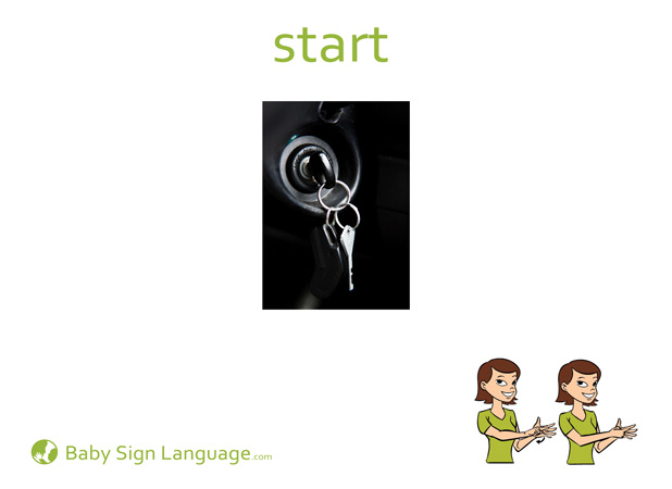 Start Baby Sign Language Flash card