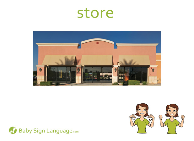 Store Baby Sign Language Flash card