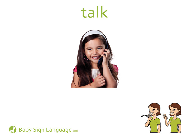 Talk Baby Sign Language Flash card