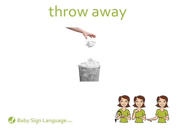 Throw_away Baby Sign Language Flash card