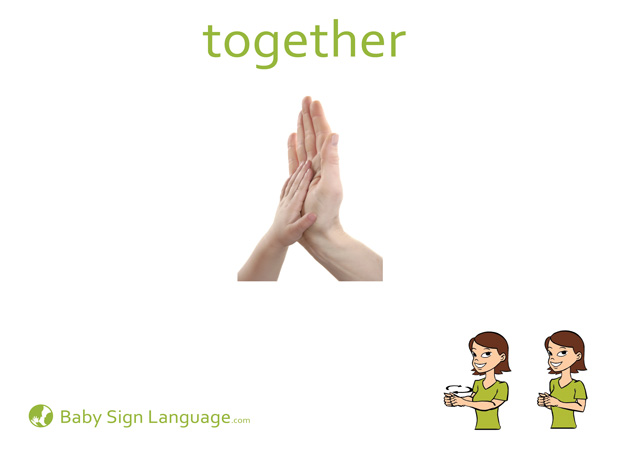 Together Baby Sign Language Flash card