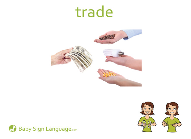 Trade Baby Sign Language Flash card