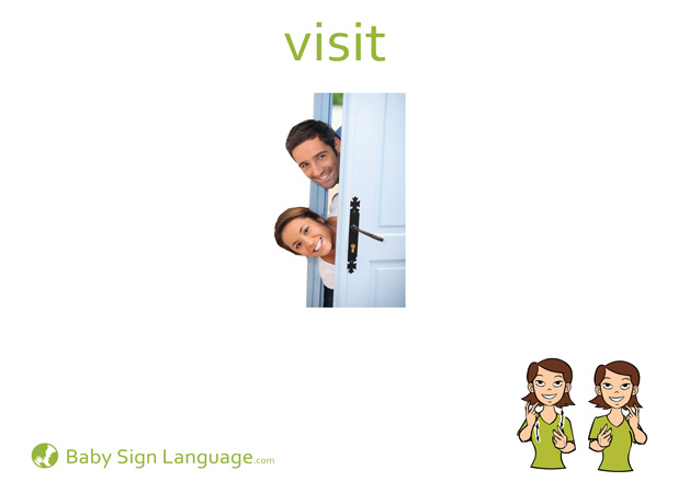 Visit Baby Sign Language Flash card