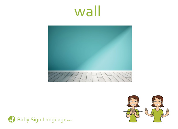 Wall Baby Sign Language Flash card