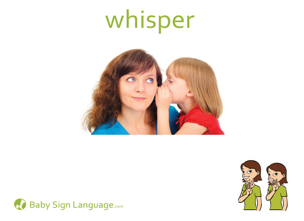 Whisper Baby Sign Language Flash card